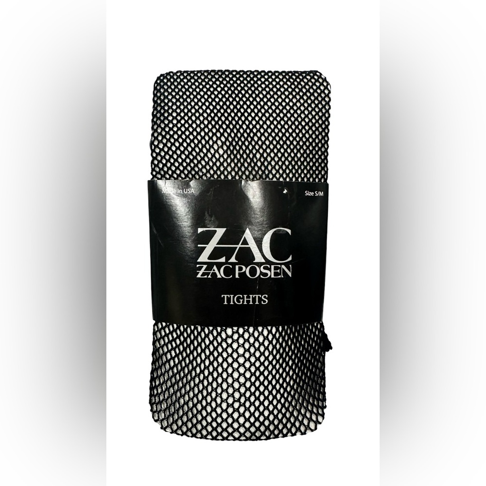 New - Zac ZacPosen Geometric Diamond Fishnet Tights Women’s Sz S/M NWT